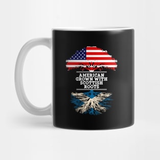American Grown With Scottish Roots - Gift for Scottish From Scotland Mug